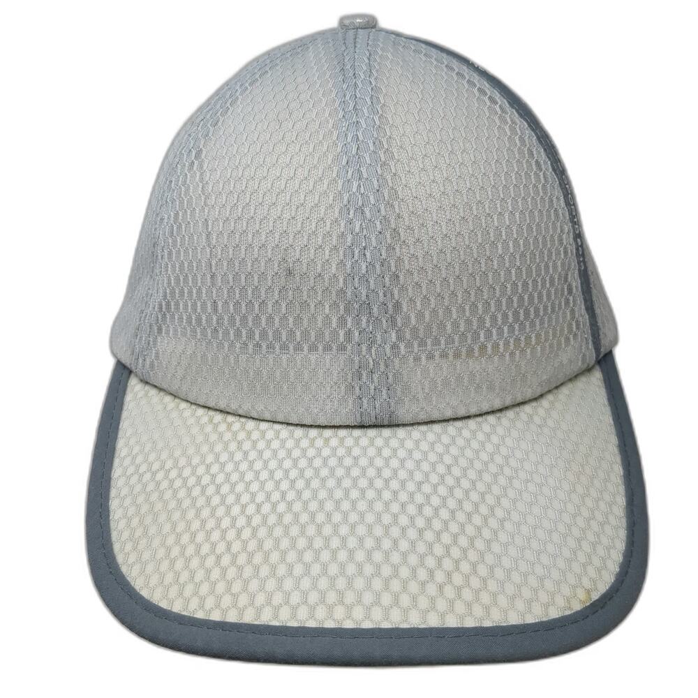 Baseball Cap Gray One Size Mesh Honeycomb Strapback Side Graphic Breathable Hat